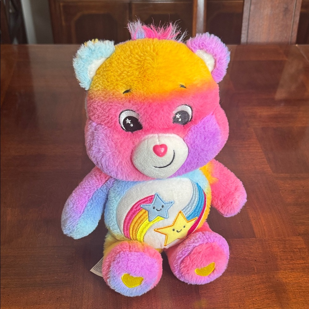 14" Dare to Care Care Bears Teddy Plush Toy Basic Fun 2023 Shooting Stars